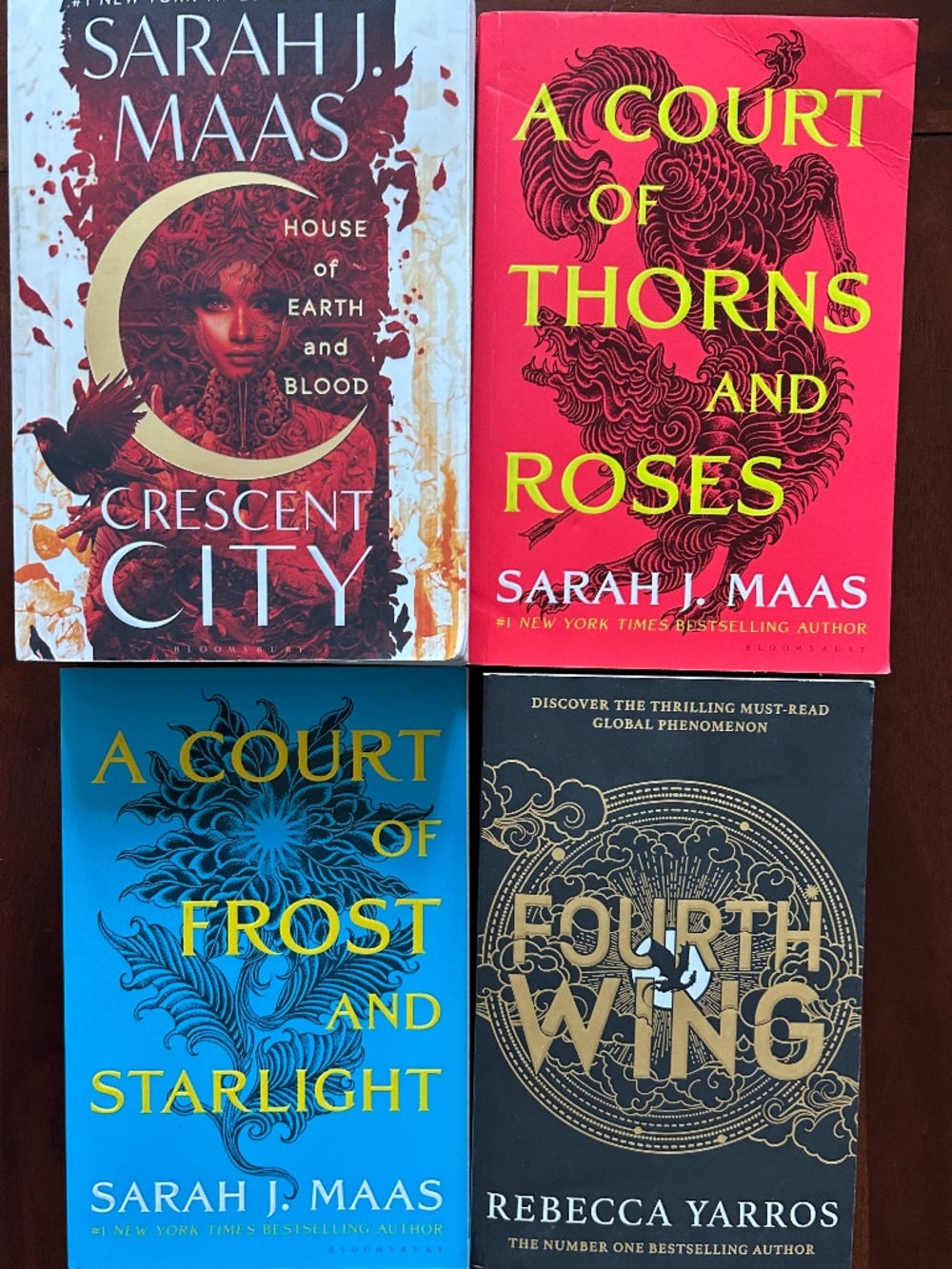 Sarah J. Maas ACOTAR Crescent City & Rebecca Yarros Fourth Wing Bundle
